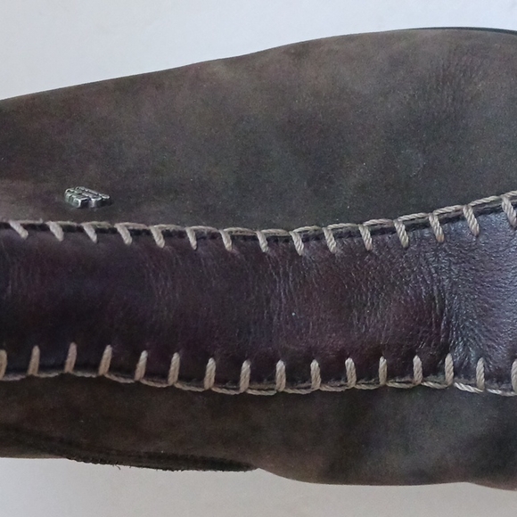 Finn Comfort brown suede with sherpa cuffs and lining ankle boots-sz 5 - Picture 7 of 10